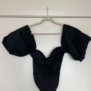 Puff Sleeve Sweetheart Bodysuit